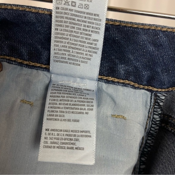 American Eagle Size 4 Tomgirl Button Fly High Rise Distressed Skinny Jeans Cali - Picture 9 of 11